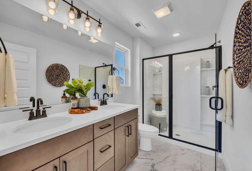 Furnished interior in a model home at The Parks of Mill Town in Chattanooga (Image 45).