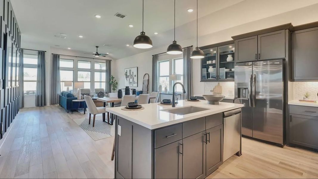 Furnished interior in a model home at Carillon in Manor (Image 25). Furnished interior in a model home at Carillon in Manor (Image 25).