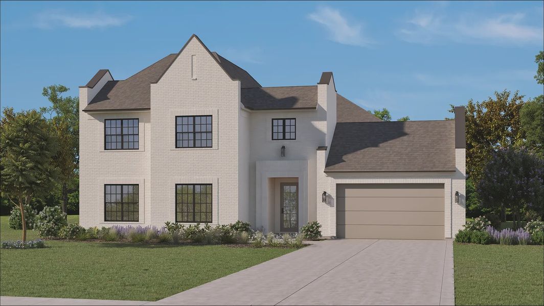 Front exterior of a home in the Mosaic community, located in Prosper, TX (Image 12).