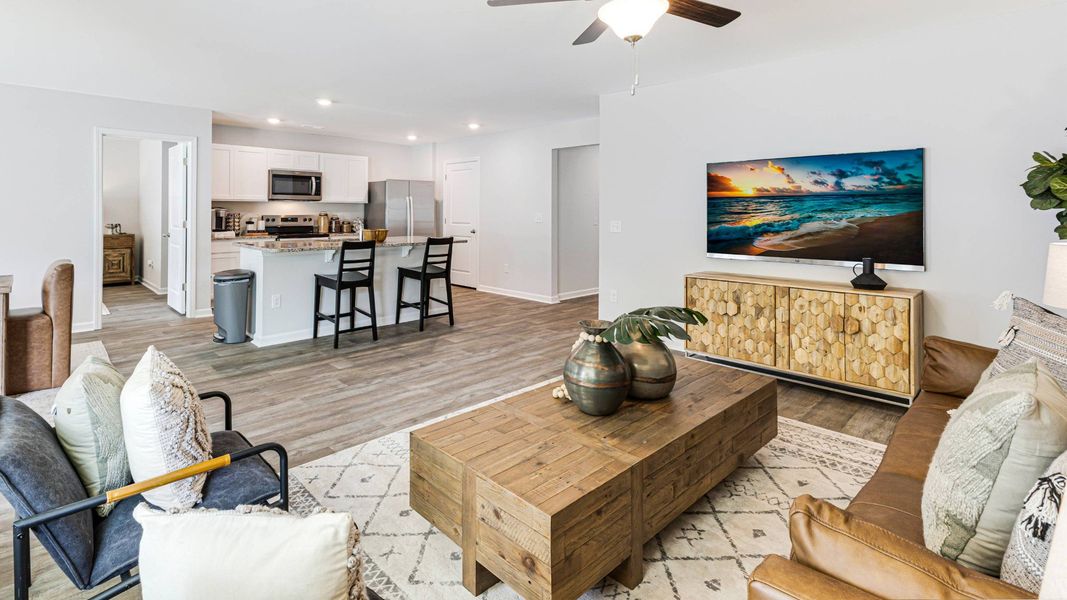 Furnished interior in a model home at Vineyard Trail in Jacksonville (Image 9).