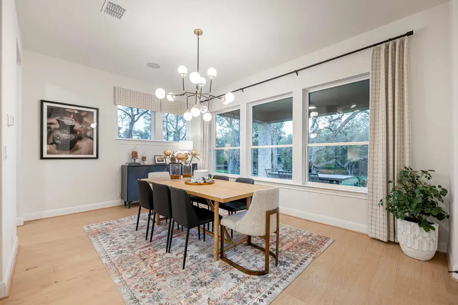 Furnished interior in a model home at Thornebrook in Bulverde (Image 6). Furnished interior in a model home at Thornebrook in Bulverde (Image 6).