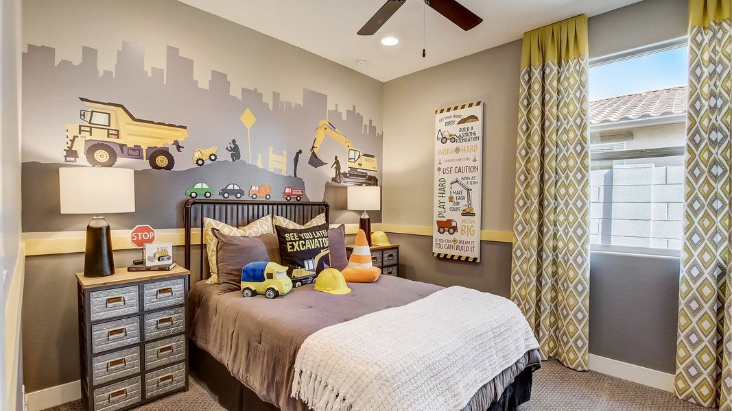 Furnished interior in a model home at Castillo at Anderson Parc in Buckeye (Image 6).