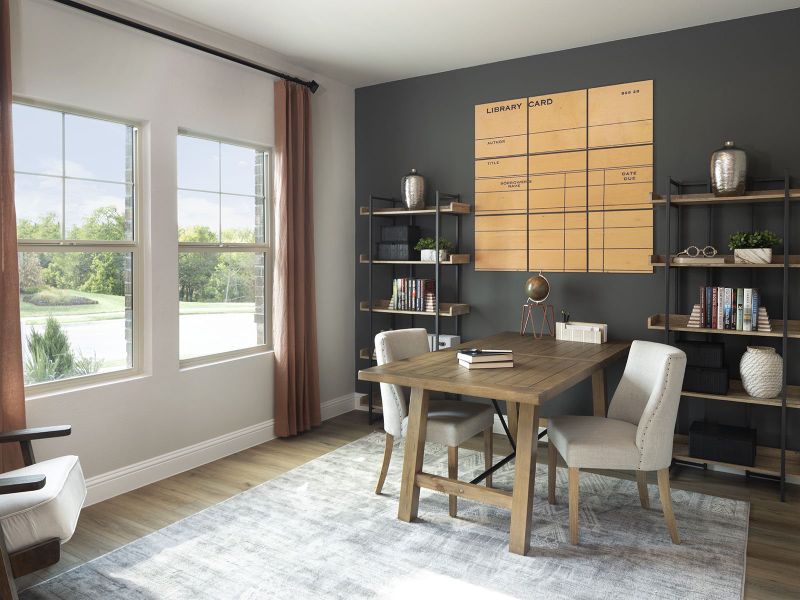 Create your own home office in the front of the house