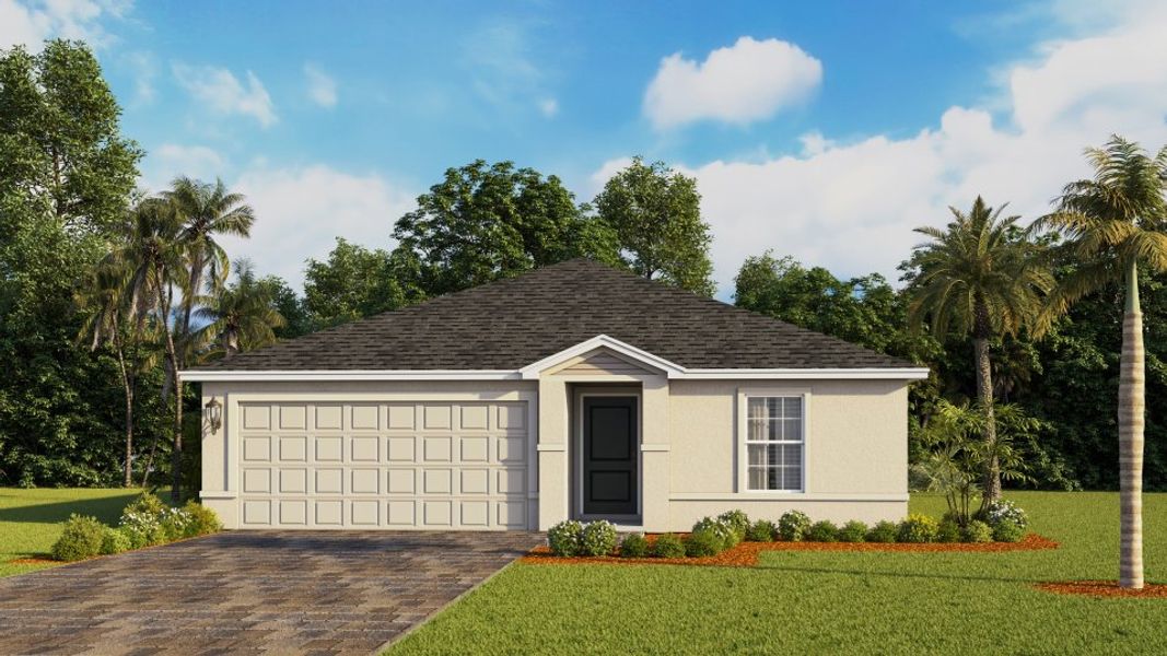Front exterior of a home in the Avalon community, located in Lehigh Acres, FL (Image 11).