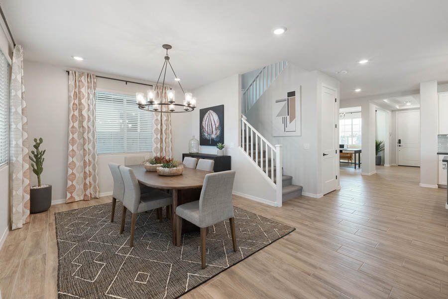 Furnished interior in a model home at Ryder Ranch in Surprise (Image 41).