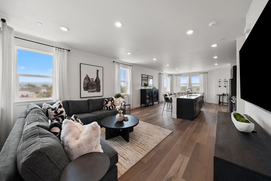 Furnished interior in a model home at Berkeley Villas in Denver (Image 10). Furnished interior in a model home at Berkeley Villas in Denver (Image 10).
