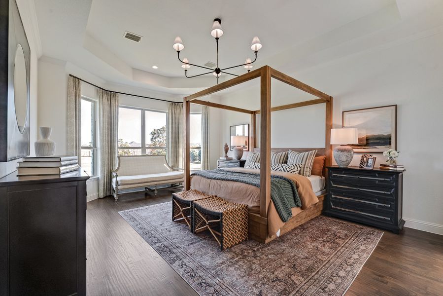 Furnished interior in a model home at King's Crossing in Parker (Image 11).