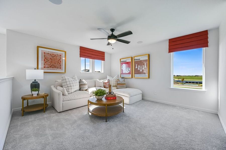 Furnished interior in a model home at Madero 50s in Fort Worth (Image 117).