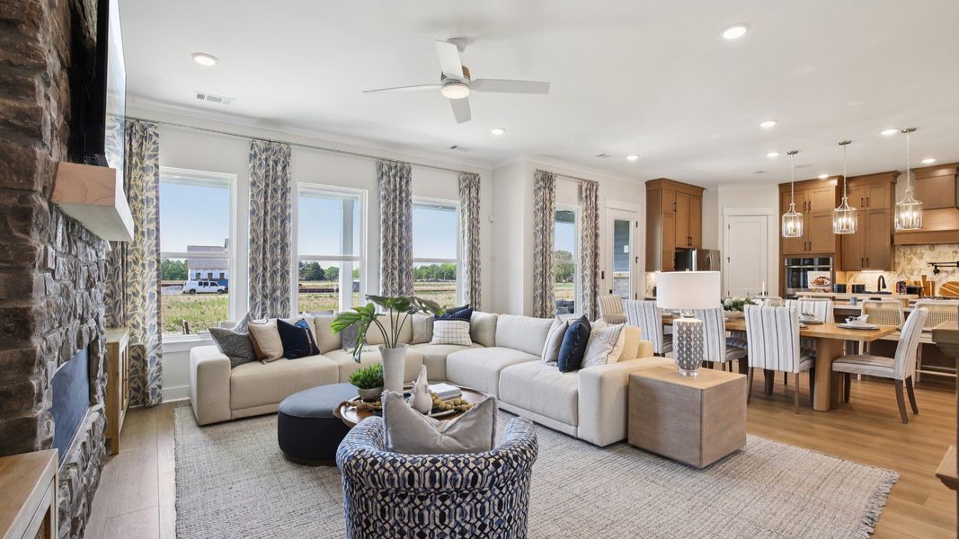 Furnished interior in a model home at Sagewood in Dawsonville (Image 13). Furnished interior in a model home at Sagewood in Dawsonville (Image 13).