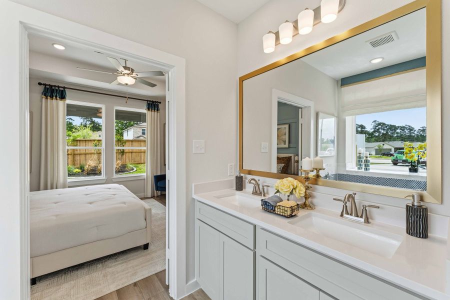 Furnished interior in a model home at Cielo in Cut and Shoot (Image 27).