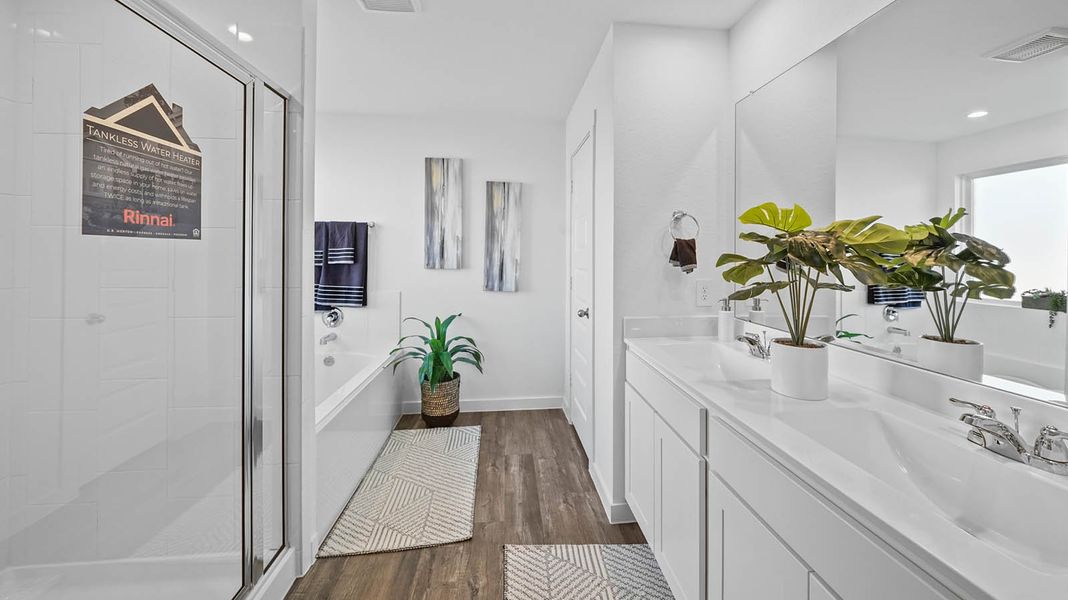 Furnished interior in a model home at Westland Ranch 50' Homesites in League City (Image 29). Furnished interior in a model home at Westland Ranch 50' Homesites in League City (Image 29).