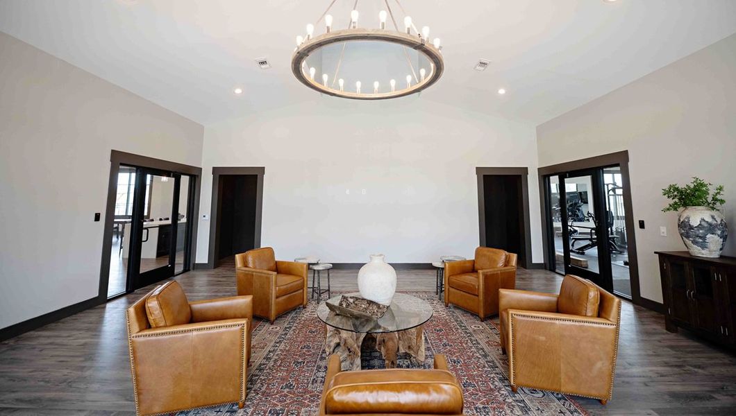 Furnished interior in a model home at Tap Root Farms in Fletcher (Image 40).