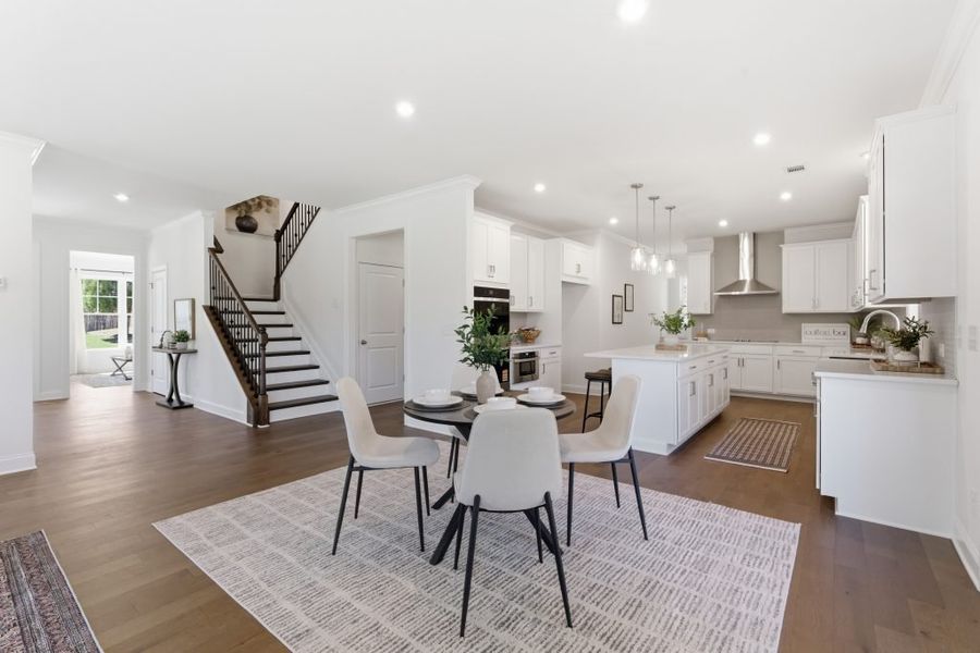 Furnished interior in a model home at The Estates at Hurricane Pointe in Douglasville (Image 8). Furnished interior in a model home at The Estates at Hurricane Pointe in Douglasville (Image 8).