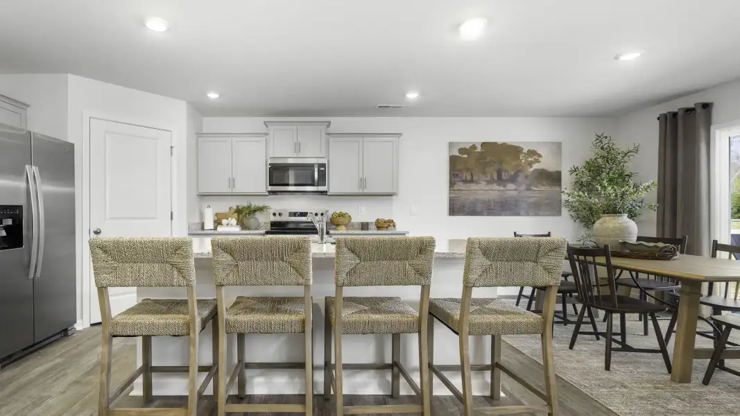 Furnished interior in a model home at Skybrooke in High Point (Image 10).