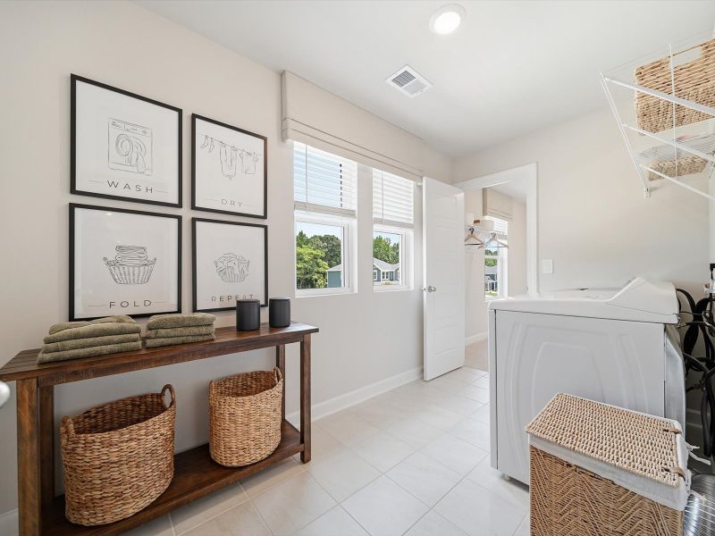 Furnished interior in a model home at Southwell Commons in Anderson (Image 18). Furnished interior in a model home at Southwell Commons in Anderson (Image 18).