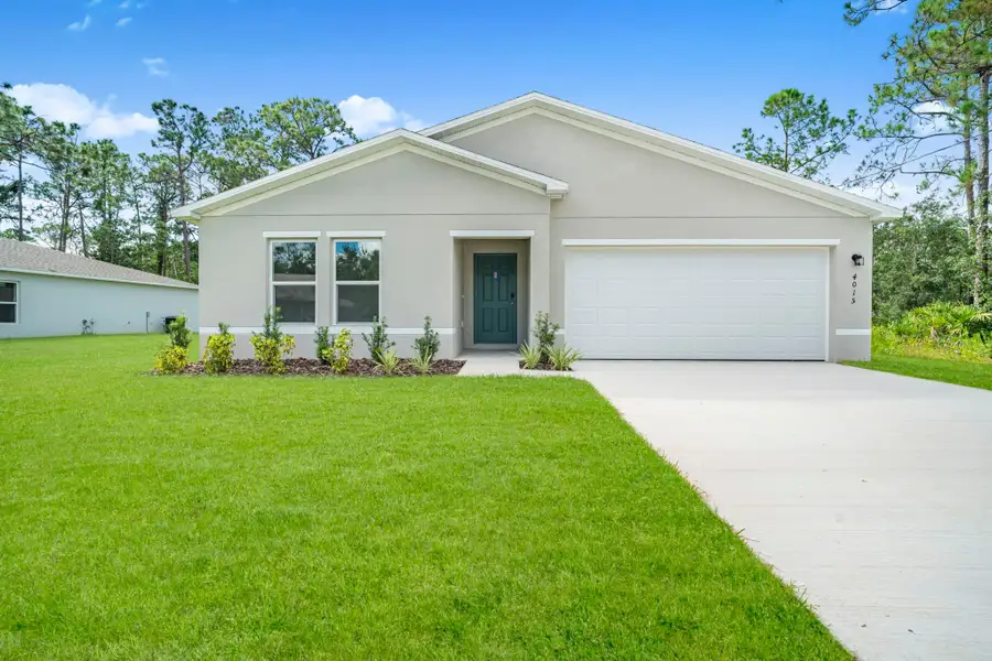 A house with a garage. A house with a garage.