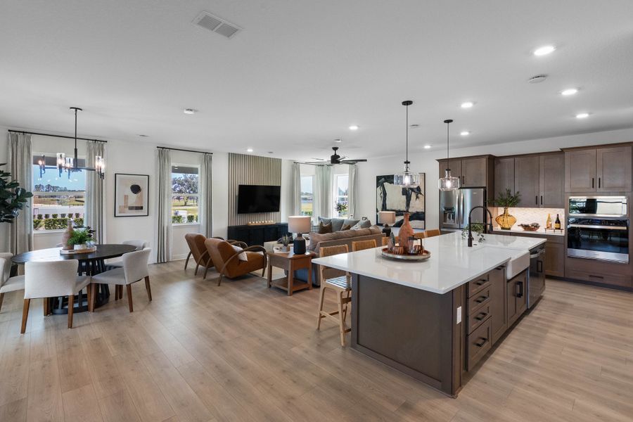 Furnished interior in a model home at Acuera Estates in Apopka (Image 7).