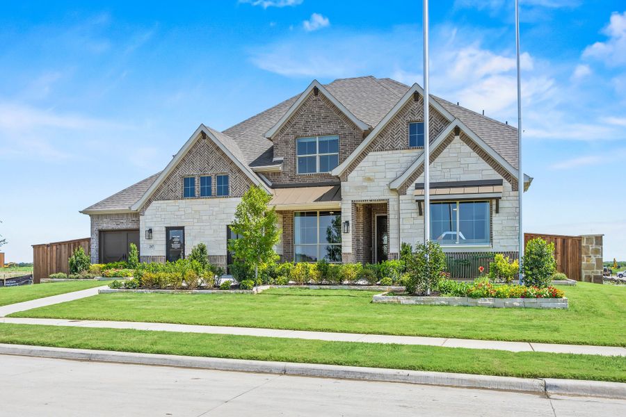 Front exterior of a home in the Myrtle Creek community, located in Waxahachie, TX (Image 2).