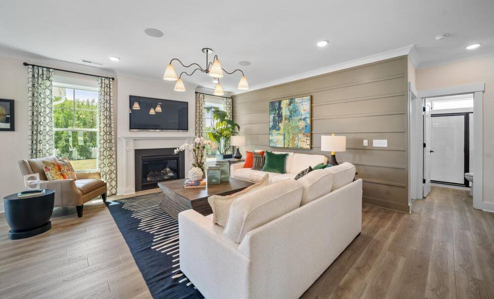 Furnished interior in a model home at Monterra in Kernersville (Image 6).