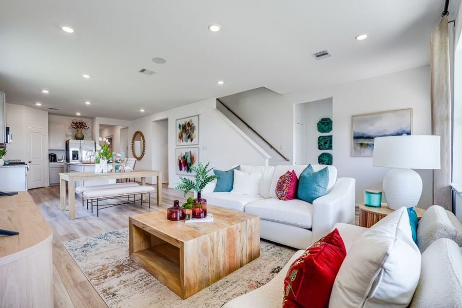 Furnished interior in a model home at Hockley Meadows 45s in Hockley (Image 4).