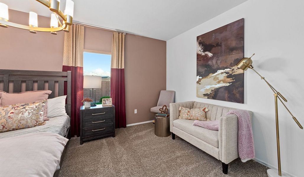 Furnished interior in a model home at Barnett Village in Marana (Image 24).