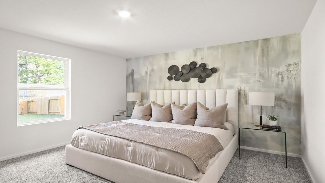 Furnished interior in a model home at Lexington Heights in Willis (Image 25).