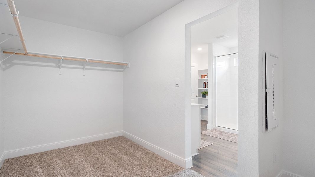 Furnished interior in a model home at Railhead in Cedar Creek (Image 23).