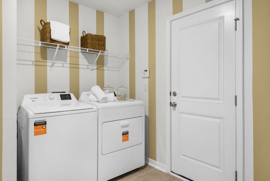 Furnished interior in a model home at Cochran Commons in Milton (Image 31).