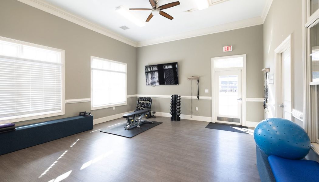 Furnished interior in a model home at Traditions of Braselton in Jefferson (Image 37).