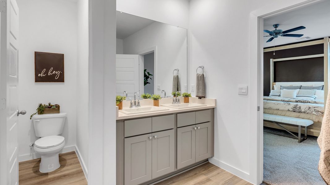 Furnished interior in a model home at Viridian in Lubbock (Image 21).