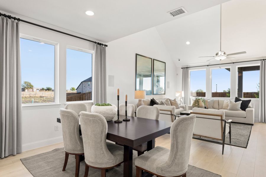 Furnished interior in a model home at South Meadow in Melissa (Image 16).
