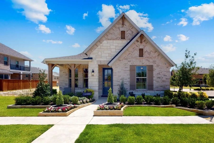 Street view of homes within the Landmark master-planned community in Denton, TX (Image 8).