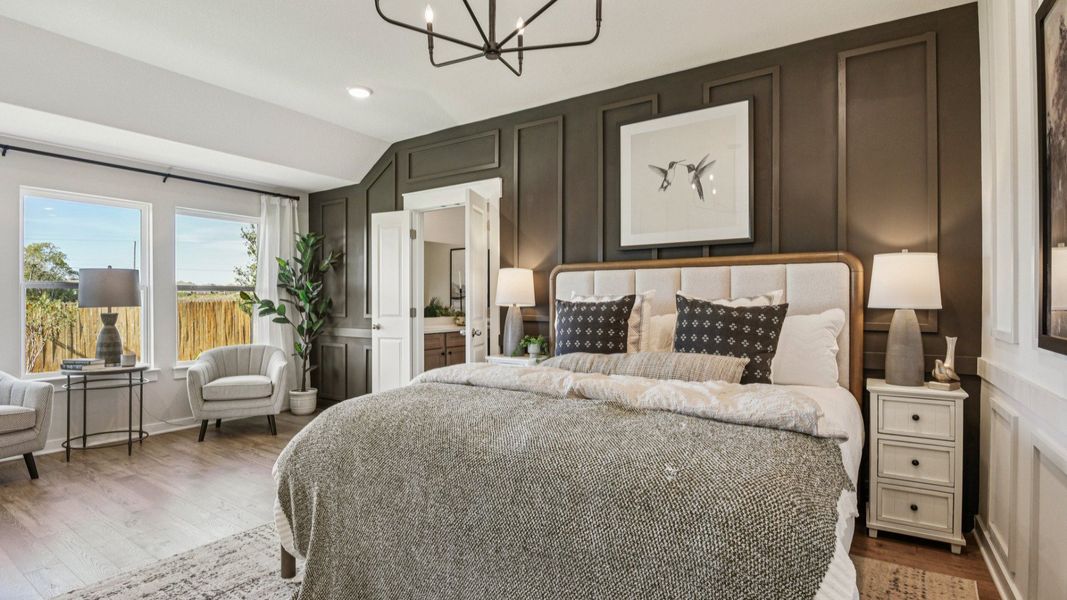 Furnished interior in a model home at Prairie Green in Converse (Image 34). Furnished interior in a model home at Prairie Green in Converse (Image 34).