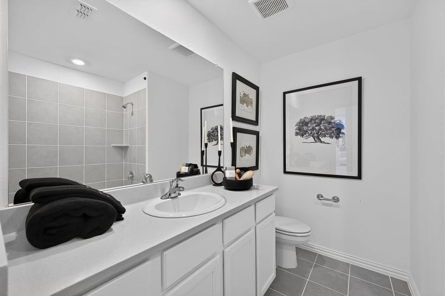 Furnished interior in a model home at Madero 50s in Haslet (Image 159). Furnished interior in a model home at Madero 50s in Haslet (Image 159).