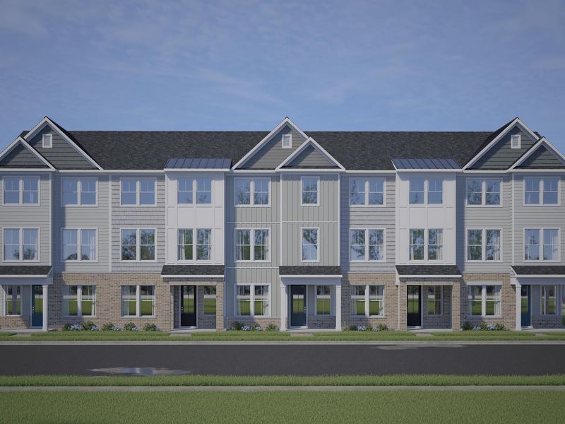 Image 5 of the Forestville Yard Townhomes community in Knightdale, NC. Image 5 of the Forestville Yard Townhomes community in Knightdale, NC.