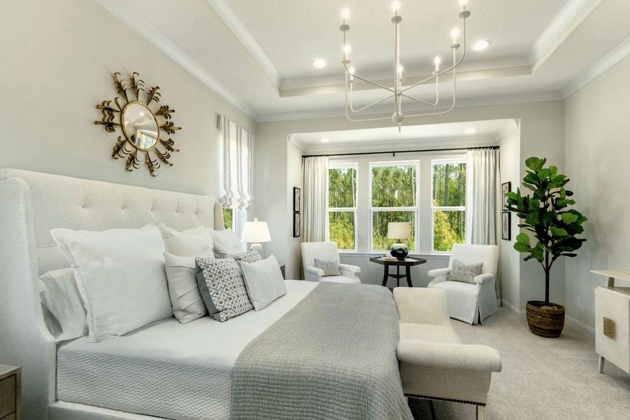 Furnished interior in a model home at Coral Ridge at Nocatee in Ponte Vedra (Image 15).
