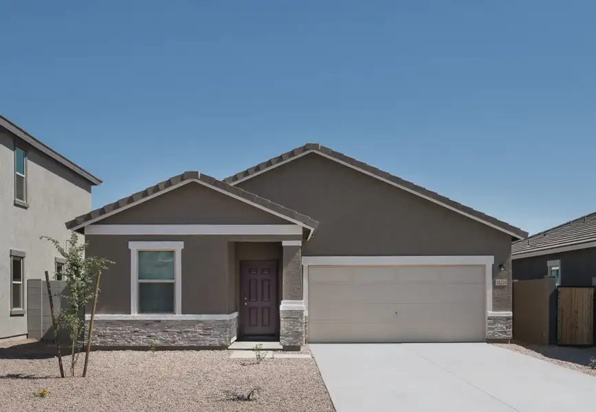 Front exterior of a home in the Wales Ranch community, located in San Tan Valley, AZ (Image 3).