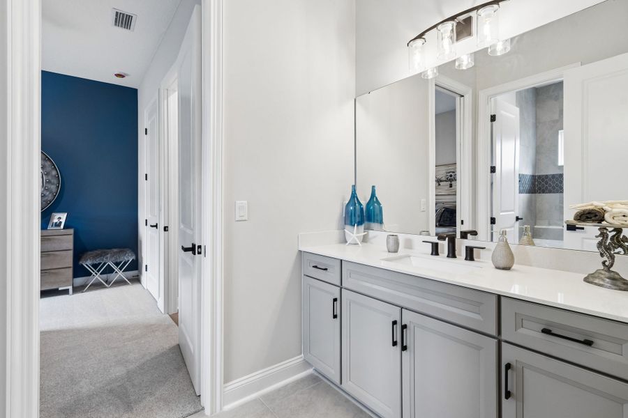 Furnished interior in a model home at Sandy Bluff in Yulee (Image 35).