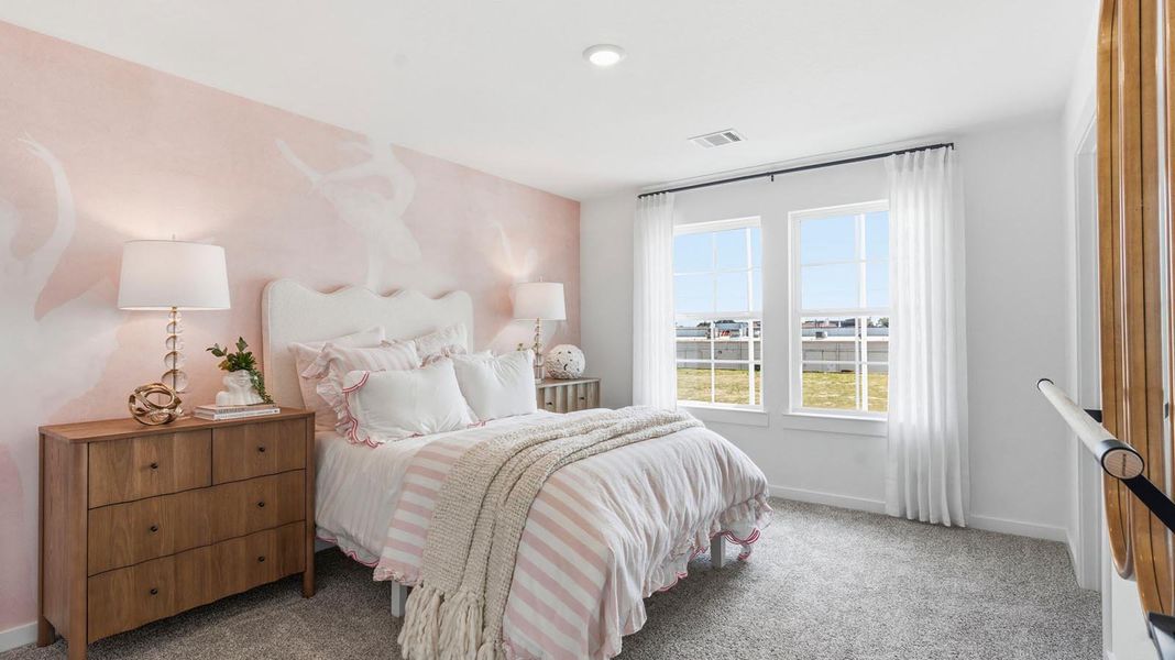 Furnished interior in a model home at Davis Harbor in League City (Image 20).