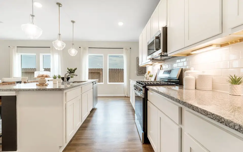 Furnished interior in a model home at The Canopies in Splendora (Image 15). Furnished interior in a model home at The Canopies in Splendora (Image 15).