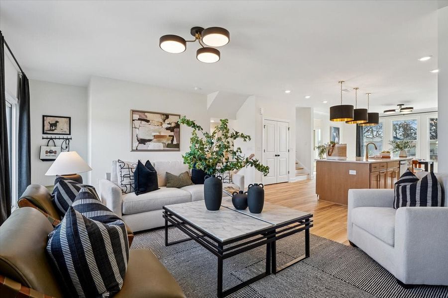 Furnished interior in a model home at Windhaven Crossing in Durham (Image 11).