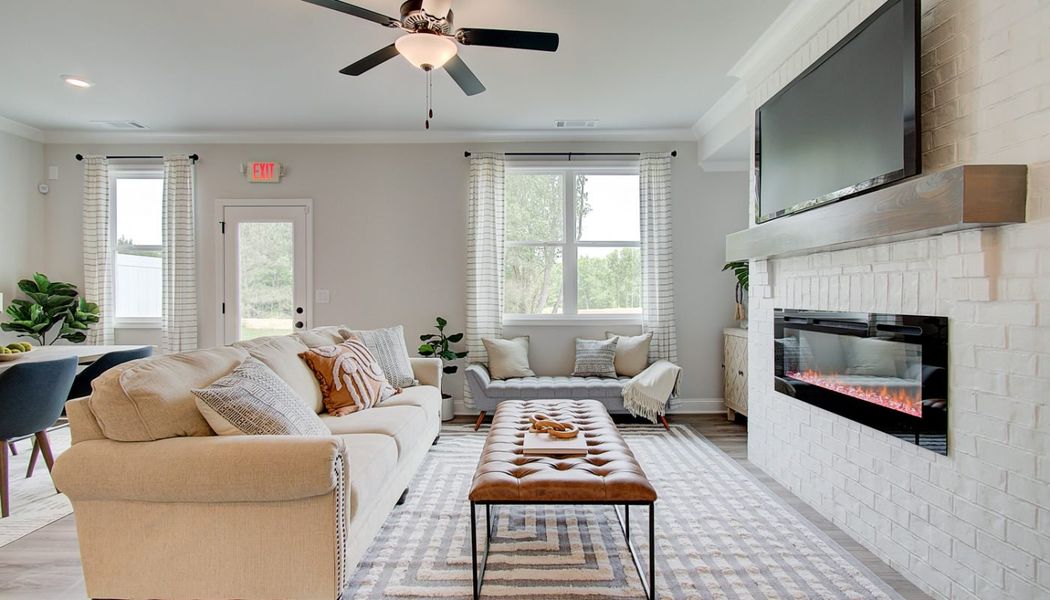 Furnished interior in a model home at Millstone at Mundy Mill in Gainesville (Image 7). Furnished interior in a model home at Millstone at Mundy Mill in Gainesville (Image 7).