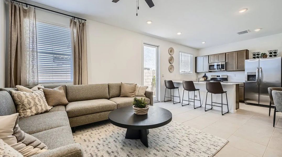 Furnished interior in a model home at Bella Vista Farms: Gateway IV in San Tan Valley (Image 9).