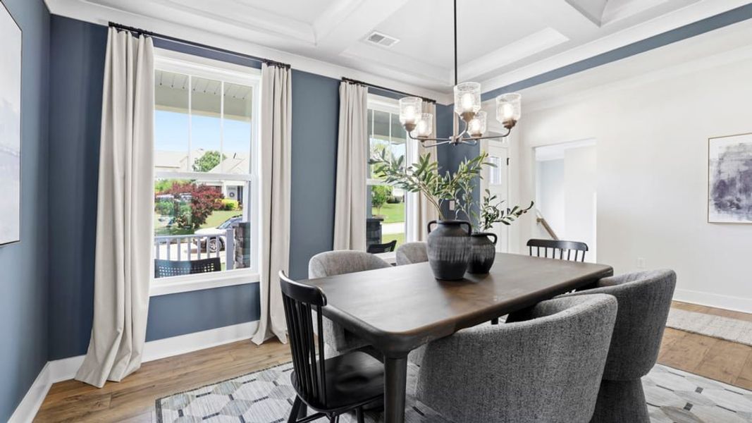 Furnished interior in a model home at Sunset Summits in Spartanburg (Image 5).