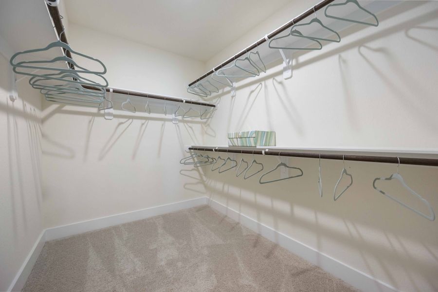 Alicante Model Home – Picasso Floorplan – Primary Closet Alicante Model Home – Picasso Floorplan – Primary Closet