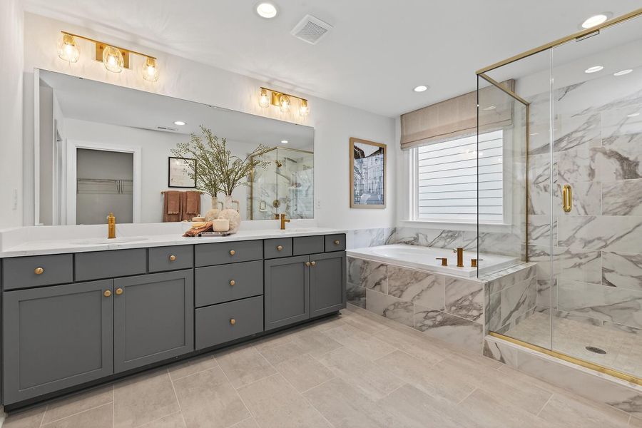 Furnished interior in a model home at Chastain in Ooltewah (Image 35).