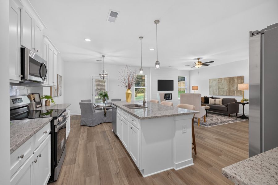 Furnished interior in a model home at Red Bird Manor in Jefferson (Image 25).