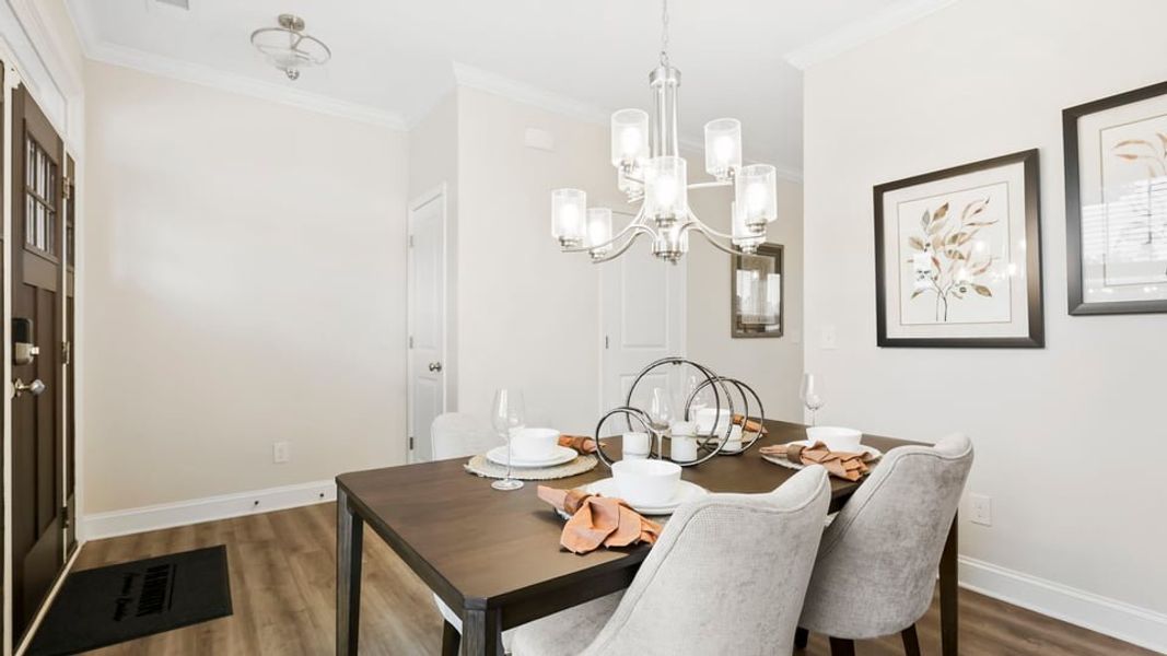 Furnished interior in a model home at Ravencrest in Roebuck (Image 7).