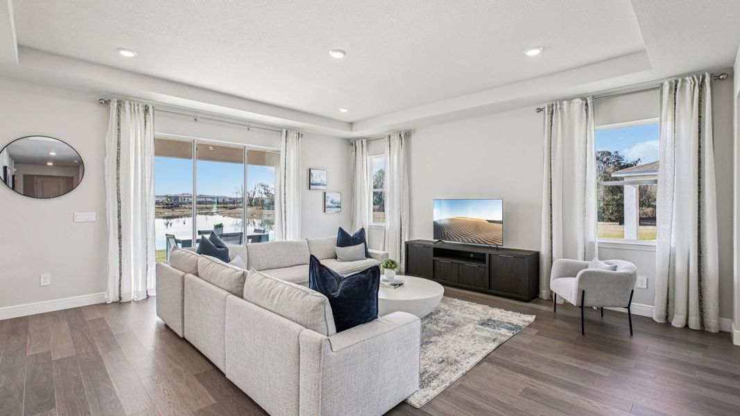 Furnished interior in a model home at Farm at Varrea in Plant City (Image 47).
