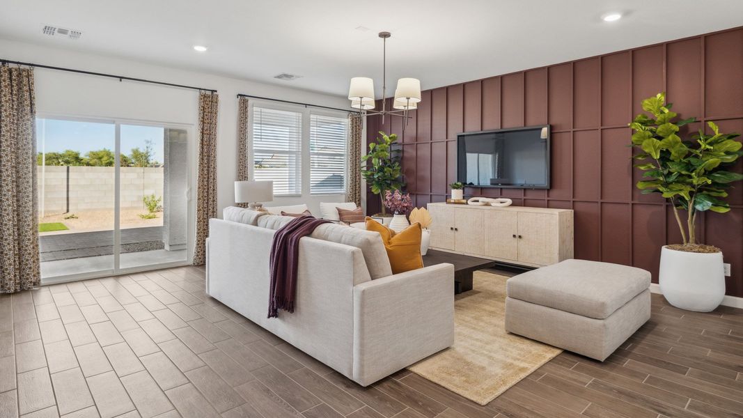 Furnished interior in a model home at Del Rio Ranch in Avondale (Image 8).